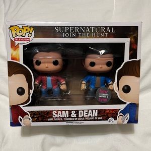 Funko Pop Supernatural Sam and Dean pack of two